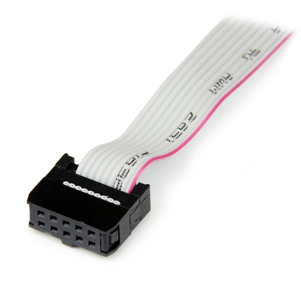 StarTech.com Adaptador de 40cm de Header Bracket Serie DB9 RS232 a IDC 10 Pines para Placa Base - Cabezal Serial tarjetas y adaptadores de interfaz IDC De serie 1 RS-232