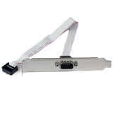 StarTech.com Adaptador de 40cm de Header Bracket Serie DB9 RS232 a IDC 10 Pines para Placa Base - Cabezal Serial tarjetas y adaptadores de interfaz IDC De serie 1 RS-232