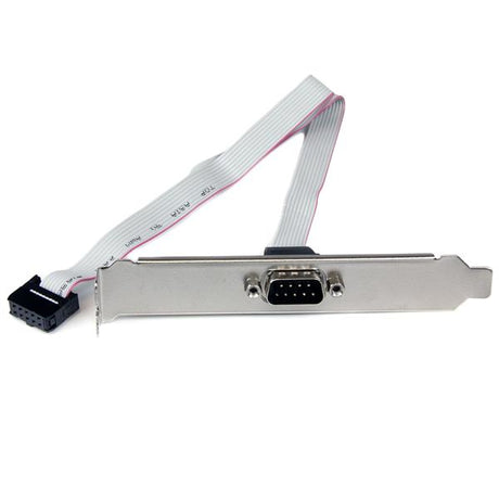 StarTech.com Adaptador de 40cm de Header Bracket Serie DB9 RS232 a IDC 10 Pines para Placa Base - Cabezal Serial tarjetas y adaptadores de interfaz IDC De serie 1 RS-232