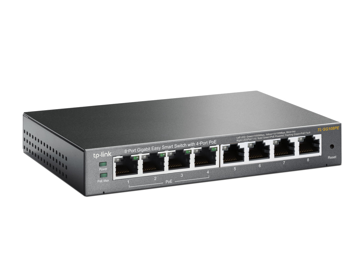 TP-Link TL-SG108PE dispositivo de redes Gestionado L2 Si Si