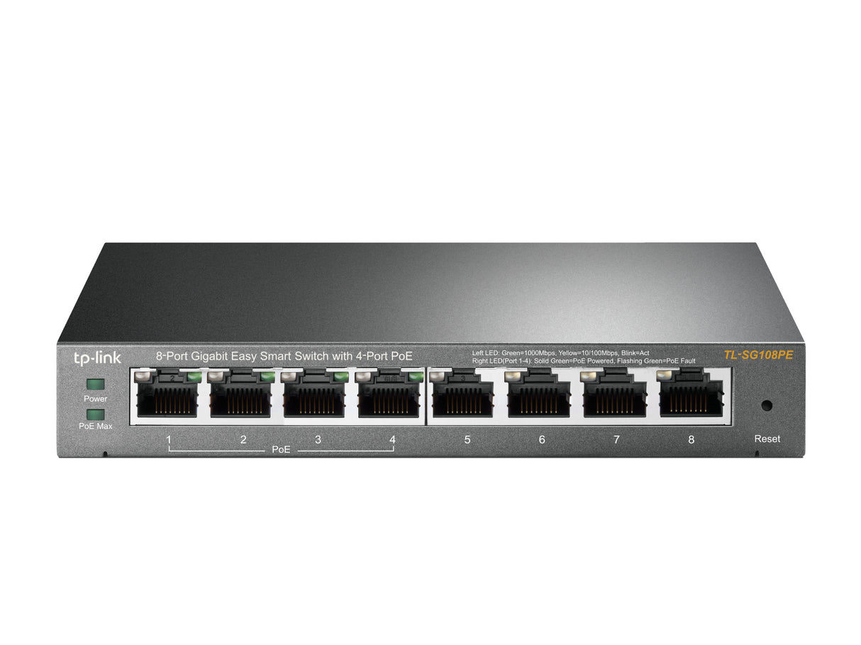 TP-Link TL-SG108PE dispositivo de redes Gestionado L2 Si Si
