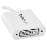 StarTech.com Adaptador Gráfico USB-C a DVI - Blanco Adaptadores gráficos USB 3.2 Gen 2 (3.1 Gen 2) Si Blanco
