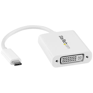 StarTech.com Adaptador Gráfico USB-C a DVI - Blanco Adaptadores gráficos USB 3.2 Gen 2 (3.1 Gen 2) Si Blanco