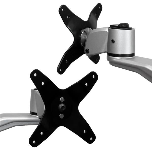 StarTech.com Soporte para Dos Monitores con Brazos Móviles - Apilable Soportes para monitores 2 76,2 cm Si