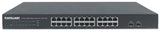 Intellinet Switch de 24 Puertos Gigabit Ethernet con 2 puertos SFP dispositivo de redes No administrado L2 24 Gigabit Et