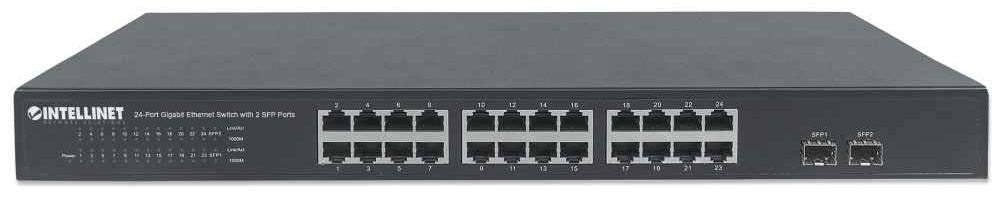 SWITCH INT GB 10/100/1000 24 PUERTOS PARA 19" + 2 SFP