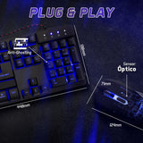 Vorago KM-500 teclado Ratón incluido Universal USB Español Negro