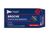 KYMA BSDOC-BIND-15MM pinza sujetapapel Acero 12 pieza(s)