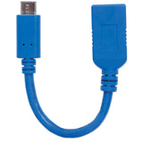 Manhattan Cable para Dispositivos USB-C de SúperVelocidad Cable USB 3.2 Gen 1 (3.1 Gen 1) USB C USB A Macho/Hembra