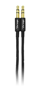 Vorago CAB-115 cable de audio 1 m 3,5mm Negro, Macho, Macho, AC-365810-4