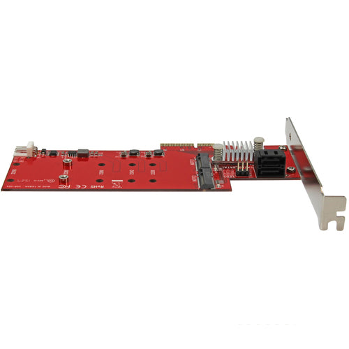 StarTech.com Tarjeta PCI Express Controladora de 2x SSD NGFF M.2 y 2x Puertos SATA III Tarjetas y adaptadores de interfa