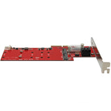 StarTech.com Tarjeta PCI Express Controladora de 2x SSD NGFF M.2 y 2x Puertos SATA III Tarjetas y adaptadores de interfa