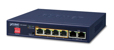 PLANET GSD-604HP switch No administrado Gigabit Ethernet (10/100/1000) Energía sobre Ethernet (PoE) 