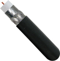 107-1234BK6S1BX, RG6, blindaje estándar , 75 OHM, conductor CCS de 18 AWG, blindaje de lámina de aluminio y trenza de al