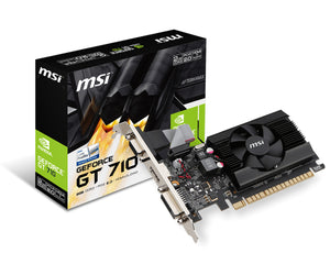 MSI GT 710 tarjetas gráficas NVIDIA GeForce GT 710 1600 MHz 4096 x 2160 Pixeles