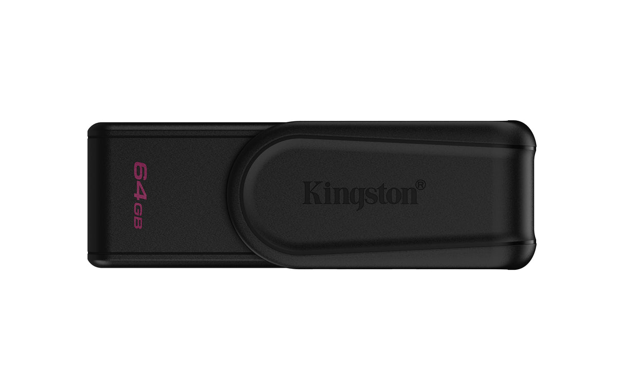Kingston Technology 64GB Portable USB 3.2 Gen 1 DataTraveler Exodia S (Black/Black) Memoria Flash 64 GB USB tipo A 3.2 Gen 1 (3.1 Gen 1) Si