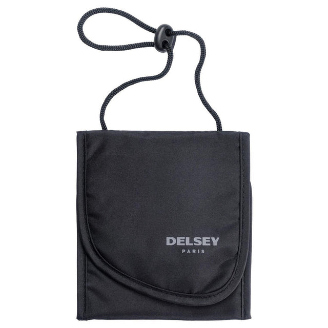 DELSEY BOLSO DE SEGURIDAD NEGRO (DOCUMENTOS AL CUELLO)