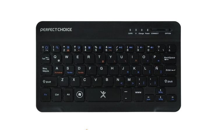 Perfect Choice PC-200932 teclado para dispositivos móviles Bluetooth Negro, Cualquier marca, Inalámbrico