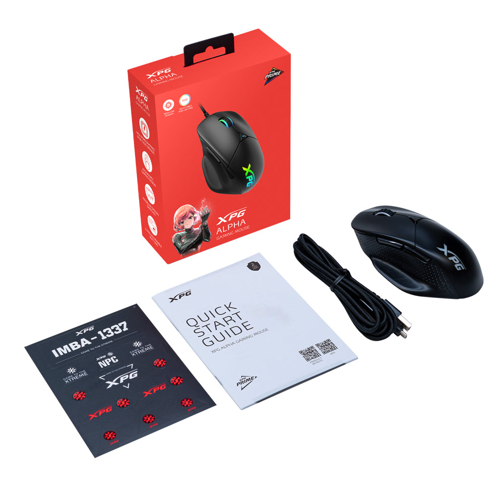 XPG ALPHA Ratón 1 Juego USB Tipo C Óptico
