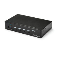StarTech.com Switch Conmutador KVM de 4 Puertos HDMI 1080p con USB 3.0 interruptores kvm 4 USB USB HDMI