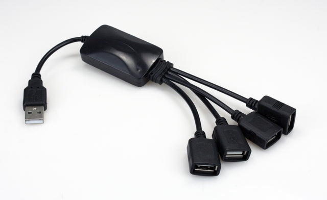 Xtech XTC-320 nodo concentrador USB 2.0 480 Mbit/s Negro, Cloruro de polivinilo (PVC)