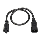 Tripp Lite P002-002 Cable Adaptador de Alimentación Universal de CA, 13A, 16 AWG (IEC-320-C14 a NEMA 5-15R), 0.61 m [2 p