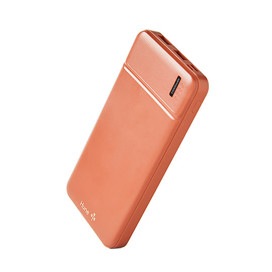 Hune Bateria Portátil "Halcón", 10000 mAh, Polímero de litio, Durazno, AT-POB-PB-051