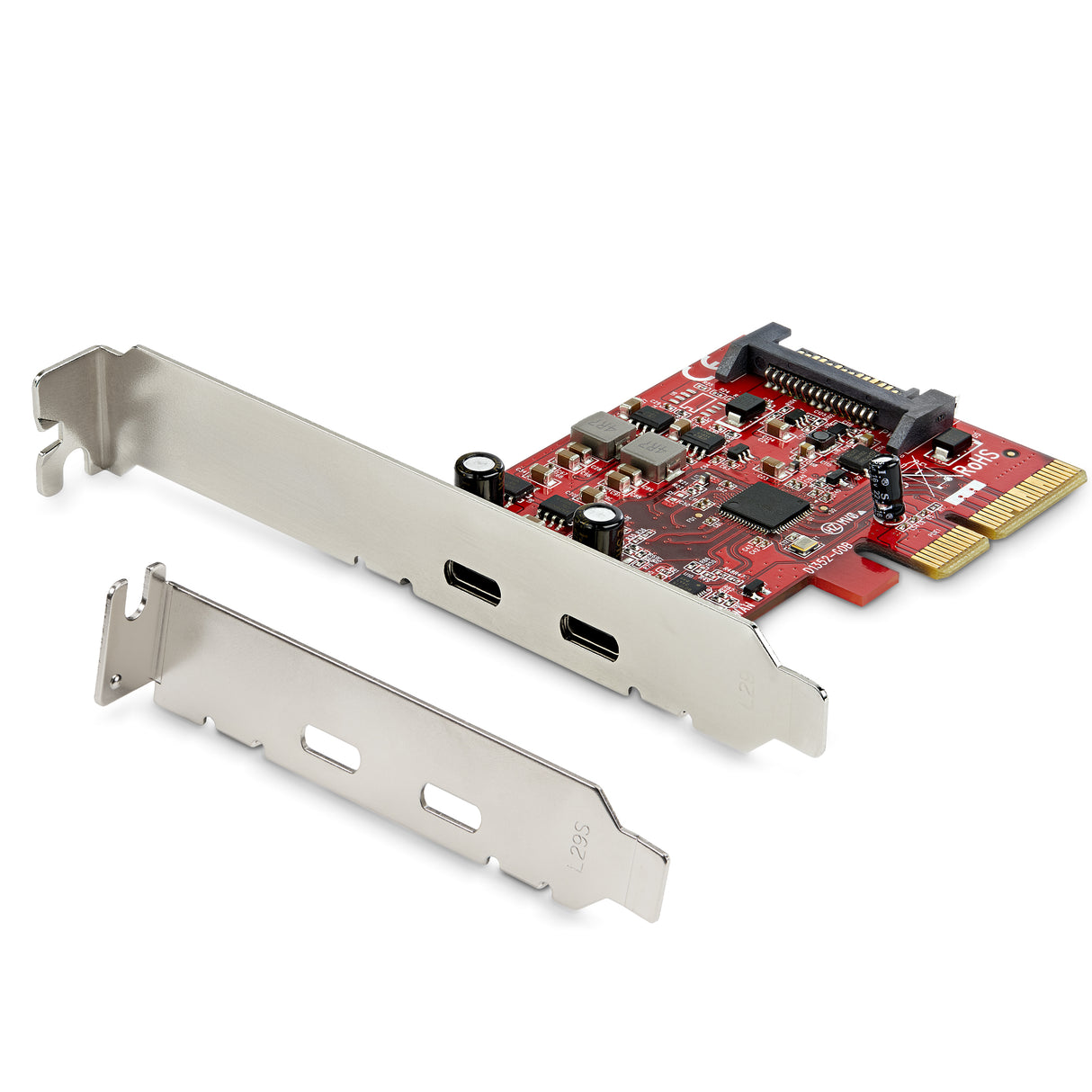 StarTech.com Tarjeta PCI Express USB 3.1 - 2 Puertos USB C - Hasta 10Gbps, PCIe, USB 3.2 Gen 1 (3.1 Gen 1), Altura total / Bajo perfil