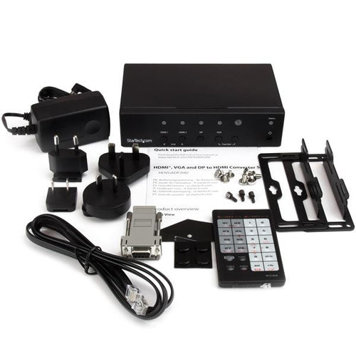 StarTech.com Conmutador Automático Multi-entrada a HDMI - Switch Conversor - 4K Conmutadores de vídeo HDMI/VGA/DisplayPo