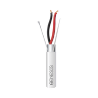 Carrete de 152 Metros (500 Pies) de Cable / 2 x 16 AWG / Blindado / Plenum / Color Blanco / Para Aplicaciones de Audio, Seguridad y Control