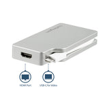 Apple Adaptador USB C Multipuertos de Vídeo HDMI, VGA, Mini DisplayPort o DVI - Convertidor USB Tipo C de Monitor a HDMI