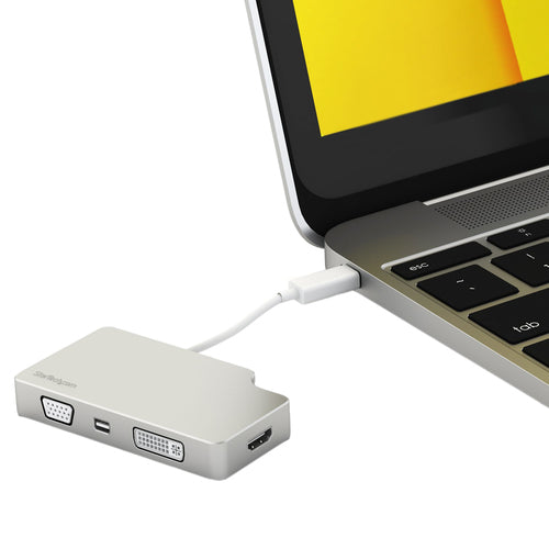 Apple Adaptador USB C Multipuertos de Vídeo HDMI, VGA, Mini DisplayPort o DVI - Convertidor USB Tipo C de Monitor a HDMI