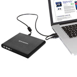 Verbatim Slimline CD/DVD unidades de disco óptico Negro Horizontal Portátil DVD-RW