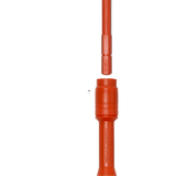 Destornillador Aislado 6-en-1 Auto-Lock / Aislado 1000V CAT III / Almohadilla de agarre / Almacenamiento de brocas integrado / Bits Philips #1 #2 / Sl