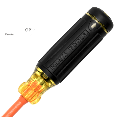 Destornillador Aislado 6-en-1 Auto-Lock / Aislado 1000V CAT III / Almohadilla de agarre / Almacenamiento de brocas integrado / Bits Philips #1 #2 / Sl