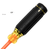 Destornillador Aislado 6-en-1 Auto-Lock / Aislado 1000V CAT III / Almohadilla de agarre / Almacenamiento de brocas integrado / Bits Philips #1 #2 / Sl