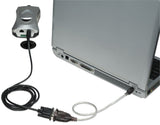 Manhattan Convertidor USB-A a serie (RS232/COM/DB9), 45 cm, macho a macho, chip FTDI FT232RL, compatible con Windows 11, negro/plata, 3 años de garantía, equivalente a ICUSB2321F Cable Plata 0,45 m USB A Serial/COM/RS232/DB9