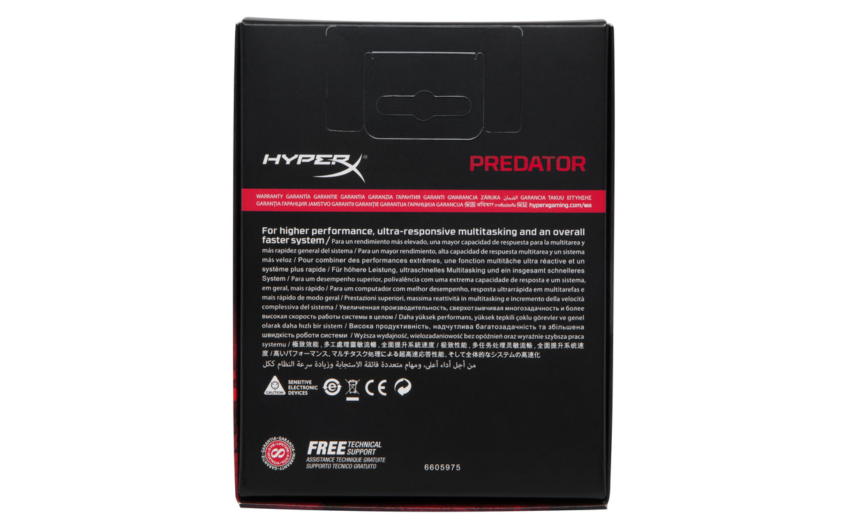 HyperX Predator HX446C19PB3K2/16 Memoria RAM 19 16 GB 2 x 8 GB DDR4