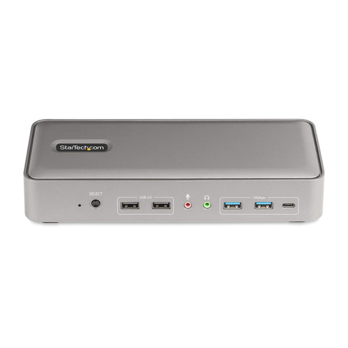 StarTech.com 129N-USBC-KVM-DOCK Bases para portátiles y replicadores de puertos Alámbrico USB 3.2 Gen 2 (3.1 Gen 2) Type