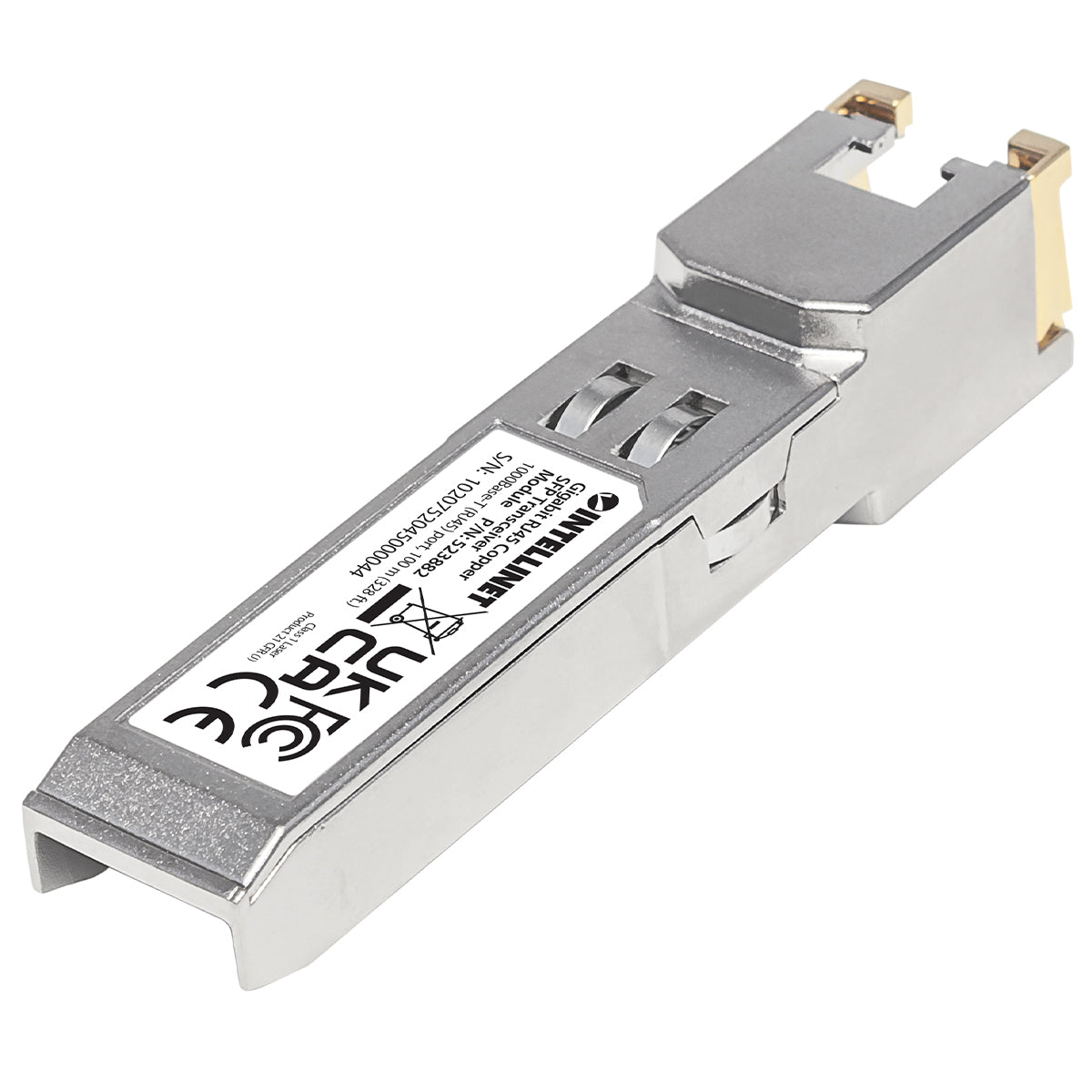Intellinet Module émetteur-récepteur de réseau SFP RJ45 Gigabit, 1000Base-T, 100 m, conforme MSA, équivalent Cisco GLC-T, garantie de 3 ans módulos de red del transceptor 1250 Mbit/s SFP 100 m Si