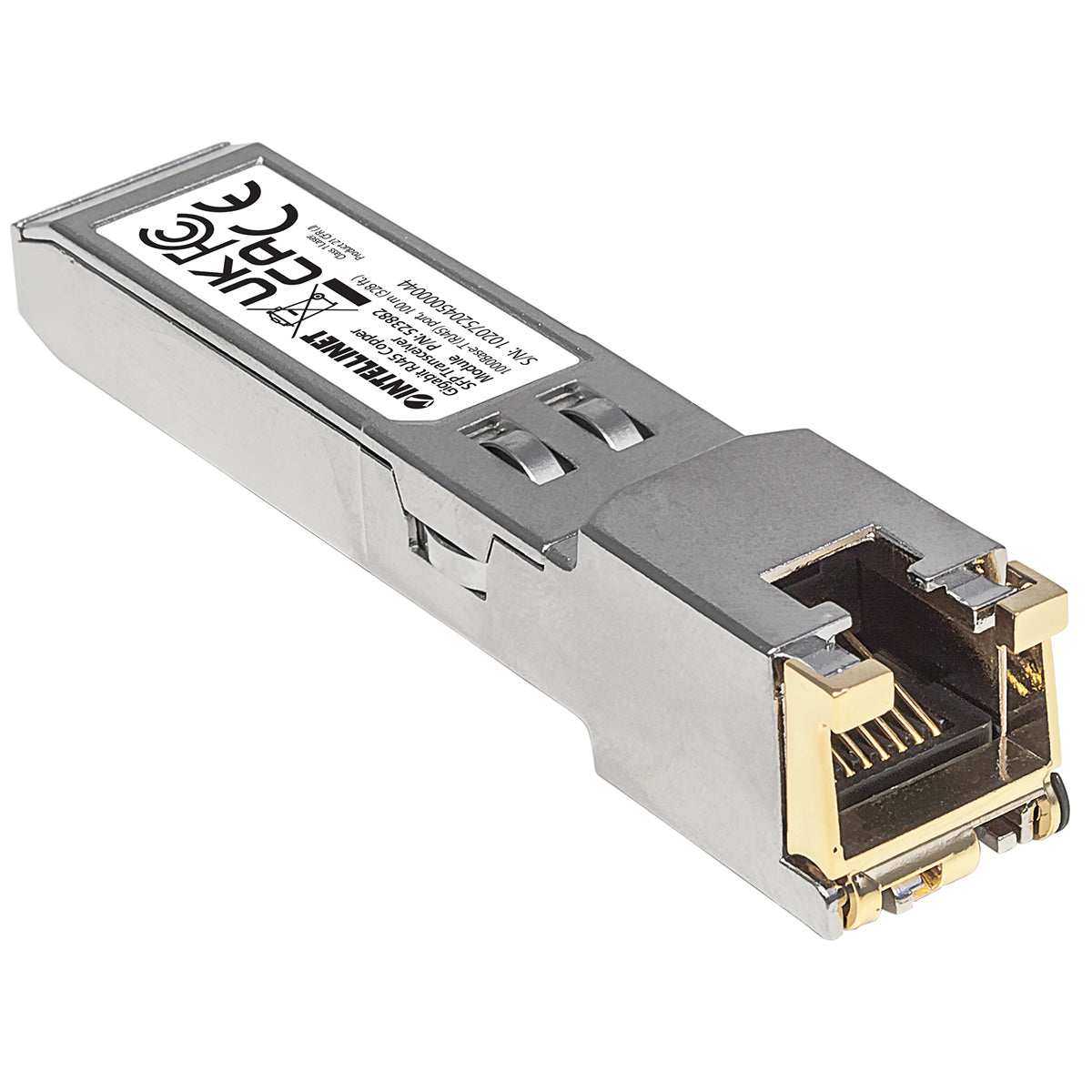 Intellinet Module émetteur-récepteur de réseau SFP RJ45 Gigabit, 1000Base-T, 100 m, conforme MSA, équivalent Cisco GLC-T, garantie de 3 ans módulos de red del transceptor 1250 Mbit/s SFP 100 m Si