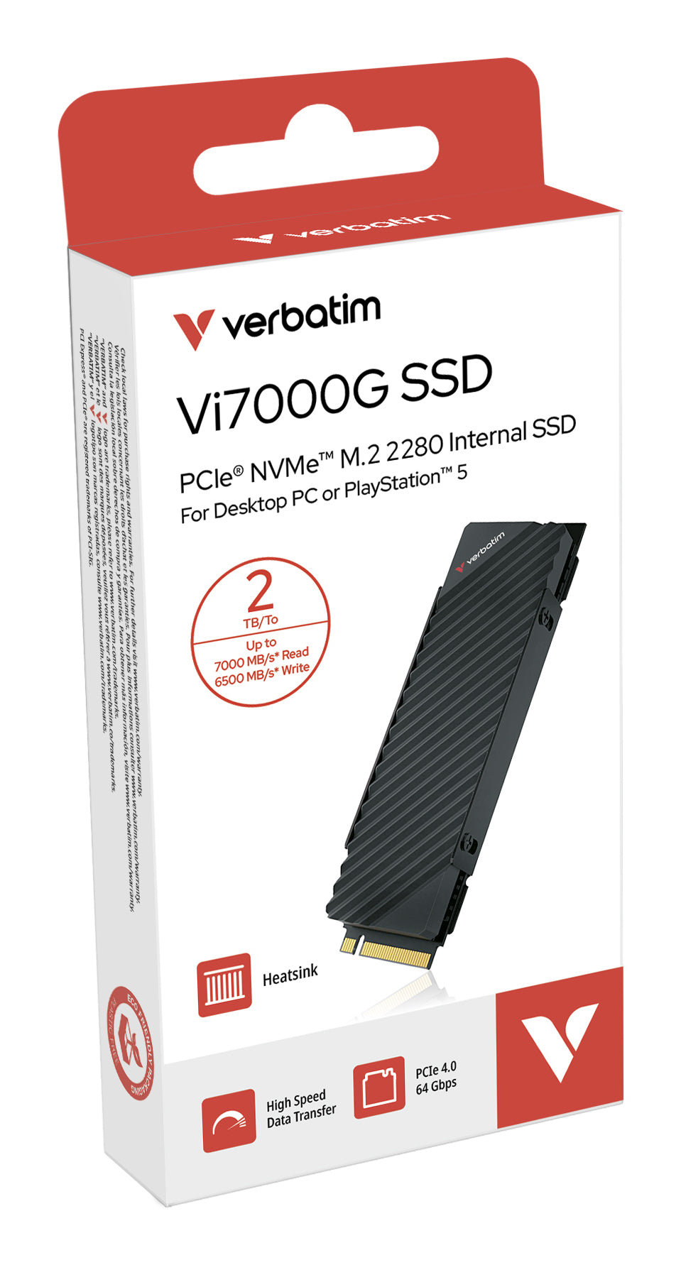 Verbatim Vi7000G 2 TB M.2 PCI Express 4.0 NVMe