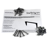 StarTech.com Abrazadera Bracket de Acero Vertical de Montaje en Pared para Rack de Servidores - 4U 19 Pulgadas Armarios 