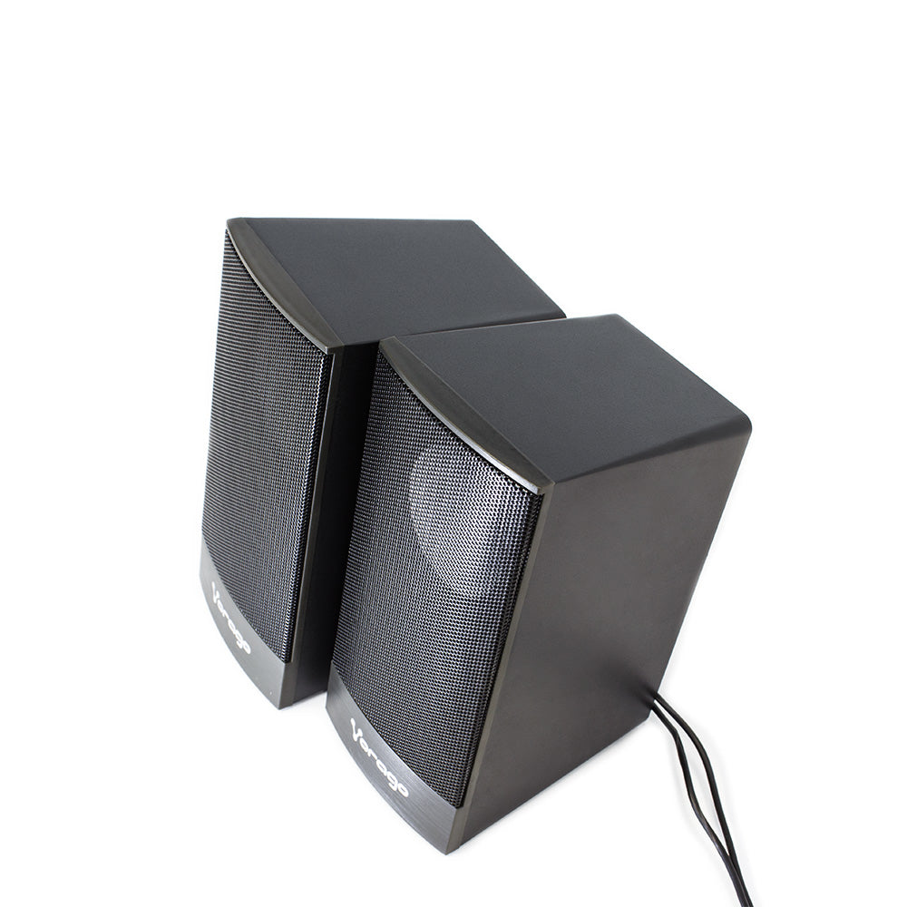 BOCINAS VORAGO 2.0 3.5MM PASIVAS PARA COMPUTADORA NEGRO SPK-106