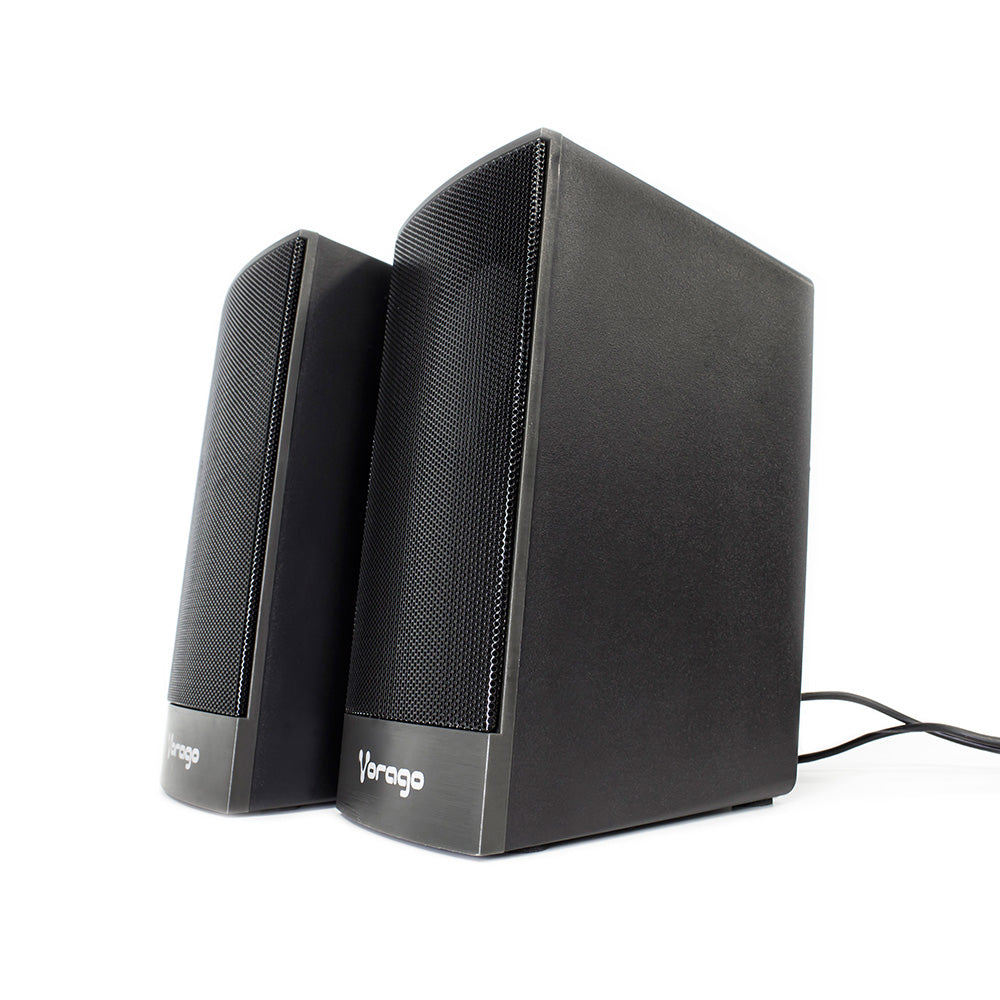 BOCINAS VORAGO 2.0 3.5MM PASIVAS PARA COMPUTADORA NEGRO SPK-106