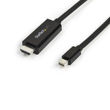 StarTech.com Cable Adaptador Mini DisplayPort a HDMI de 3m - 4K 30Hz Adaptadores de cable de vídeo 3 m Mini DisplayPort 