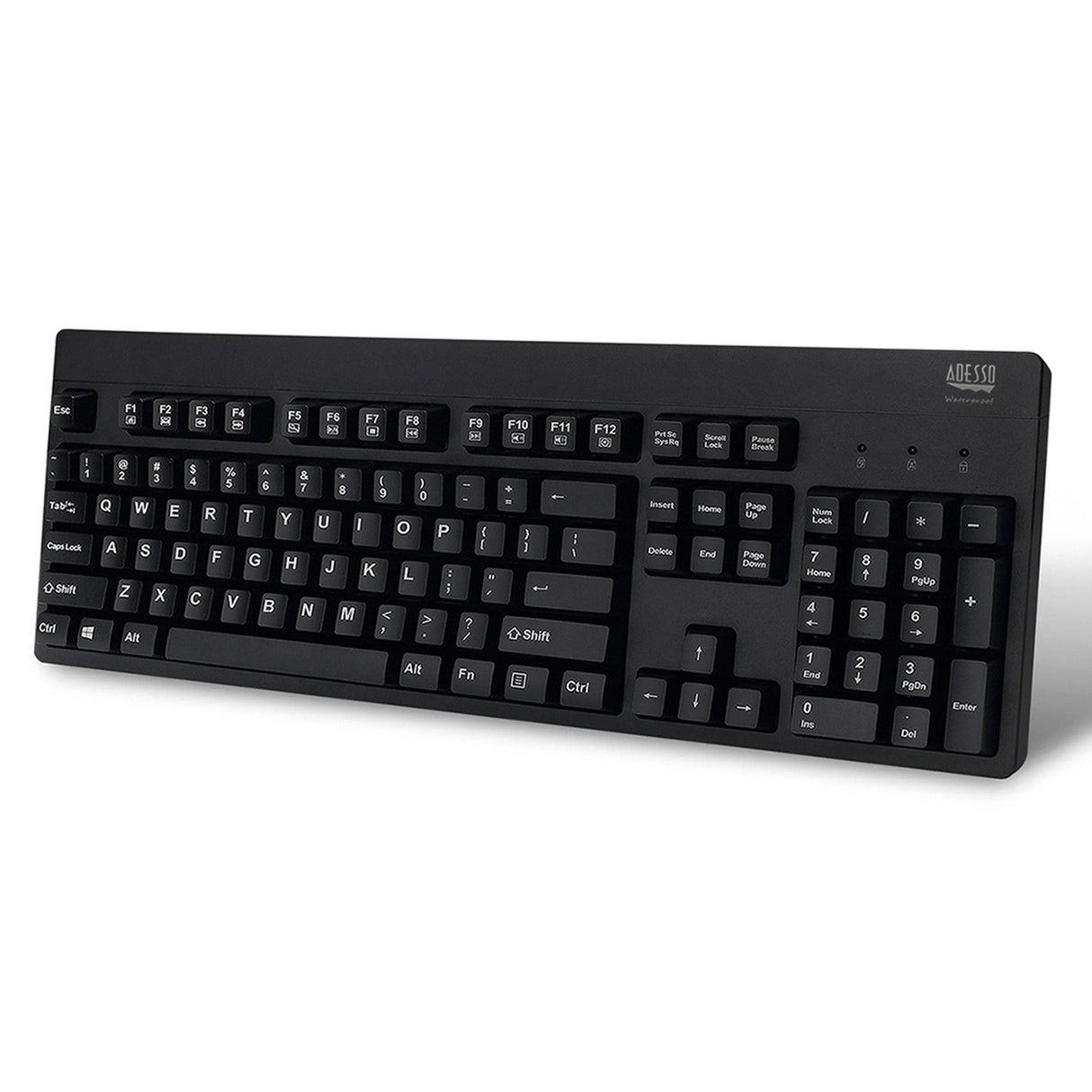 Adesso EasyTouch 630UB teclado Universal USB QWERTY Inglés de EE. UU. Negro