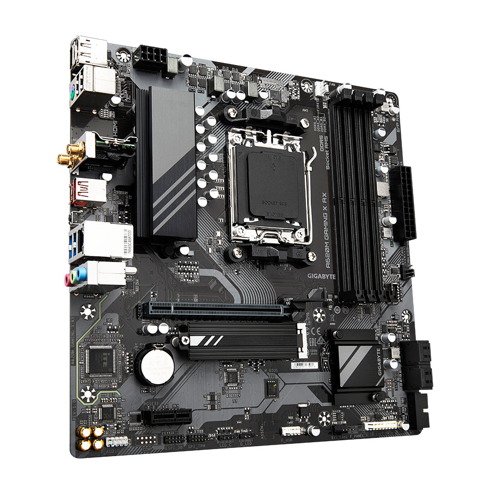 GIGABYTE A620M GAMING X AX placas base AMD Zócalo AM5 Zócalo AM5 DDR5-SDRAM