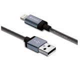 Verbatim 47", Lightning/USB-A 1,2 m Negro, Plata