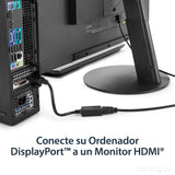 StarTech.com Adaptador Conversor de Vídeo DisplayPort a HDMI - Convertidor DP Pasivo - 1920x1200 Cable Derecho Derecho 0,21 m DisplayPort